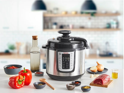 Oala sub presiune electrica Tefal CY505E30 One Pot, 1200 W, 5.8 L, 25 de programe, pastrare la cald, Negru